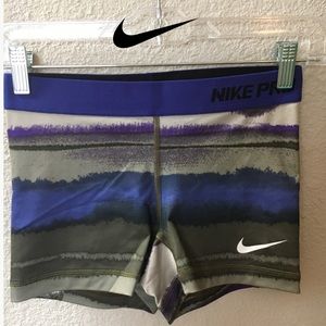 Nike PRO DRI-FIT Patterned Training Shorts Size XS